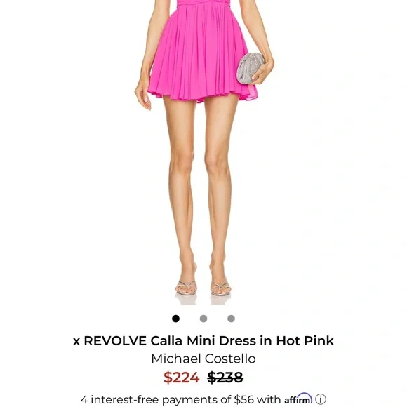 Michael Costello Fuchsia Mini Dress - Picture 7 of 7